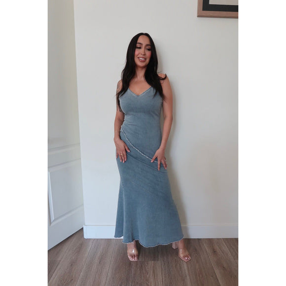 Denim Dreams Maxi Dress